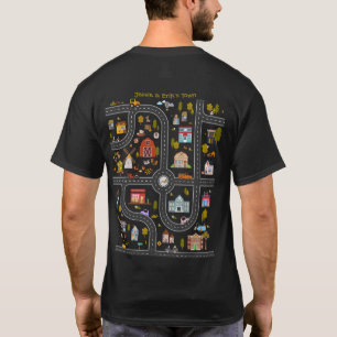 Spielen Sie Autos auf dem Rücken des Vaters, Kinde T-Shirt