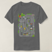 Spielen Sie Autos auf Vätern Zurück spielen Mat Ca T-Shirt (Design vorne)