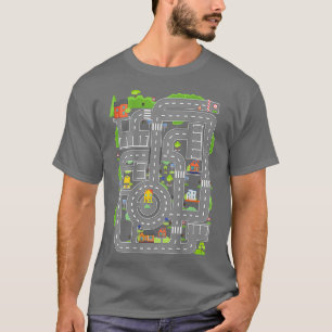 Spielen Sie Autos auf Vätern Zurück spielen Mat Ca T-Shirt