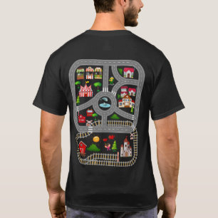 Spielen Sie Autos und trainieren Sie auf dem Vater T-Shirt