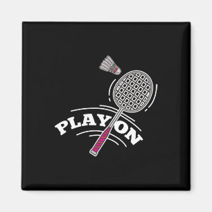 Spielen Sie Badminton Player Sport Stick Shuttle R Magnet