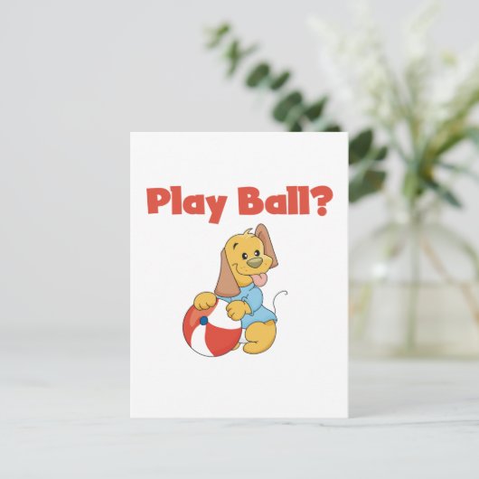 Spielen Sie Ball Tshirts und Geschenke Postkarte (Stehend Vorderseite)