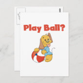 Spielen Sie Ball Tshirts und Geschenke Postkarte (Vorne/Hinten)