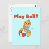 Spielen Sie Ball Tshirts und Geschenke Postkarte (Vorne/Hinten)