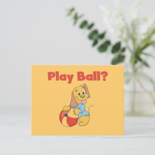 Spielen Sie Ball Tshirts und Geschenke Postkarte (Stehend Vorderseite)