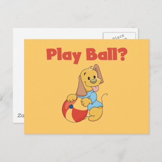 Spielen Sie Ball Tshirts und Geschenke Postkarte (Vorne/Hinten)