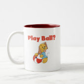 Spielen Sie Ball Tshirts und Geschenke Zweifarbige Tasse (Links)