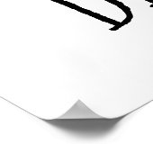 Spielen Sie Baseball-Spieler Spaß schwarze Typ Kin Poster (Ecke)