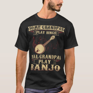 Spielen Sie Bingo Real Grandpas Spielen Sie Banjo T-Shirt