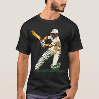Spielen Sie Cricket Digital Art T-Shirt