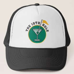 Spielen Sie das 19. Loch-Trinken Golf Truckerkappe