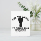 Spielen Sie das Djembe Postkarte (Stehend Vorderseite)