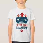 Spielen Sie das Spiel ab #1 Tri-Blend Shirt (Vorderseite)