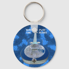 Spielen Sie den Blues-Schlüsselanhänger Schlüsselanhänger