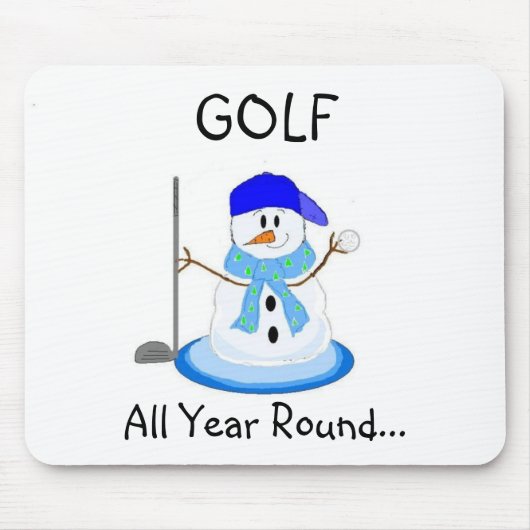 Spielen Sie den ganzen Tag Golf Mousepad (Vorne)