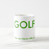 SPIELEN Sie, der meiste Spaß Golf, den Sie mit Kaffeetasse (Mittel)