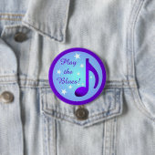Spielen Sie die Blues Lila Blue Note Circle Stars Button (Beispiel)