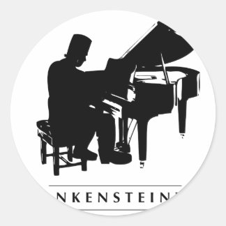 Spielen Sie die Frankensteinway! Runder Aufkleber
