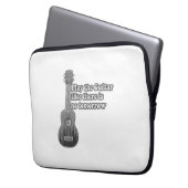 Spielen Sie die Gitarre, wie es kein Morgen gibt Laptopschutzhülle (Vorderseite Links)