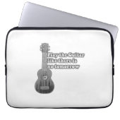 Spielen Sie die Gitarre, wie es kein Morgen gibt Laptopschutzhülle (Vorderseite)