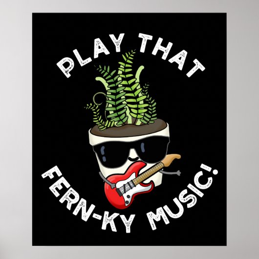 Spielen Sie die lustige Pflanze der Fern-Musik Dar Poster (Vorne)