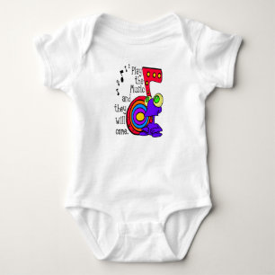 Spielen Sie die Musik.. Baby Bodysuit Strampler