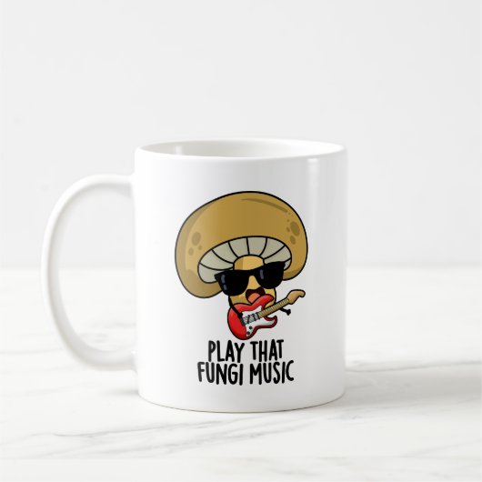 Spielen Sie diese Fungi Music Funny Mushroom Pub Kaffeetasse (Links)