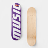 SPIELEN SIE DIESE FUNKY MUSIC 7 3/4" Skateboard De (Vorderseite)