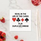 Spielen Sie doppelte Bridge im Leben Serviette (Beispiel)