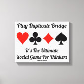 Spielen Sie Duplikate Bridge Ultimate Social Game  Leinwanddruck (Vorderseite)