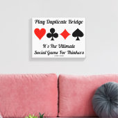 Spielen Sie Duplikate Bridge Ultimate Social Game  Leinwanddruck (Insitu (Wohnzimmer))