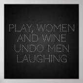 Spielen Sie ein graues Plakat für Frauen und ein m (Vorne)