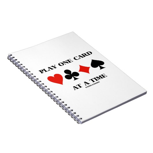 Spielen Sie eine Karte zu einem Zeitpunkt von vier Notizblock (Rechte Seite)