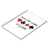 Spielen Sie eine Karte zu einem Zeitpunkt von vier Notizblock (Linke Seite)