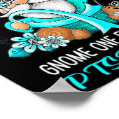 Spielen Sie einen Kampf alleine Aquamariner Ribbon Poster (Ecke)