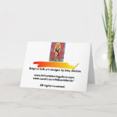 Spielen Sie Engel u. Mond - Grußkarte/notecard die Karte (Rückseite)