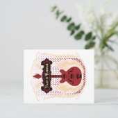 Spielen Sie es härter Gitarre Postkarte (Stehend Vorderseite)