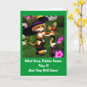 Spielen Sie es u. kommen sie Geburtstag Karte (Gelbe Blume)