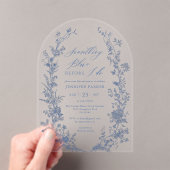 Spielen Sie etwas Blaues Brautparty Arch Acryleinladungen (Insitu (Handheld))