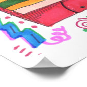 Spielen Sie etwas Cooles Musik Mixtape Art Poster (Ecke)