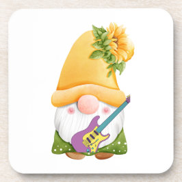 Spielen Sie Gitarre auf einem Getränkeuntersetzer