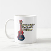 Spielen Sie Gitarre, wie es kein Morgen gibt. Retr Kaffeetasse (Links)