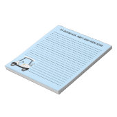 Spielen Sie Golf Cart mit Bier und Hot Dog Notizblock (Rotiert)