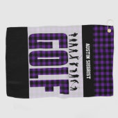 Spielen Sie Golf individuell - Untergrund-Farbe Golfhandtuch (Horizontal)