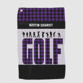 Spielen Sie Golf individuell - Untergrund-Farbe Golfhandtuch (Vorderseite)