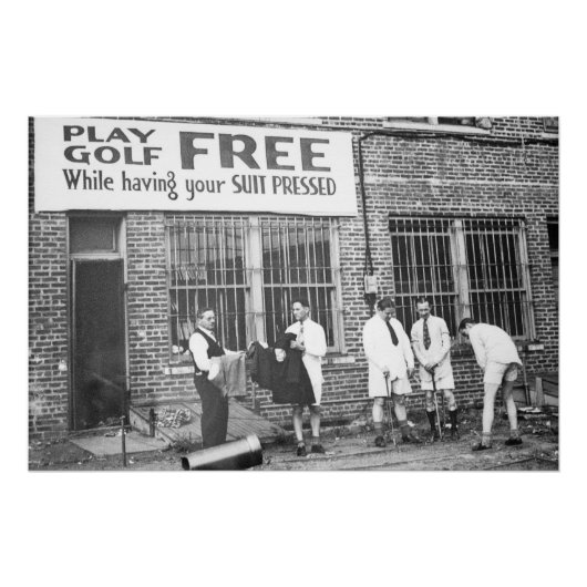 Spielen Sie Golf kostenlos (während Sie Ihren Anzu Poster (Vorderseite)