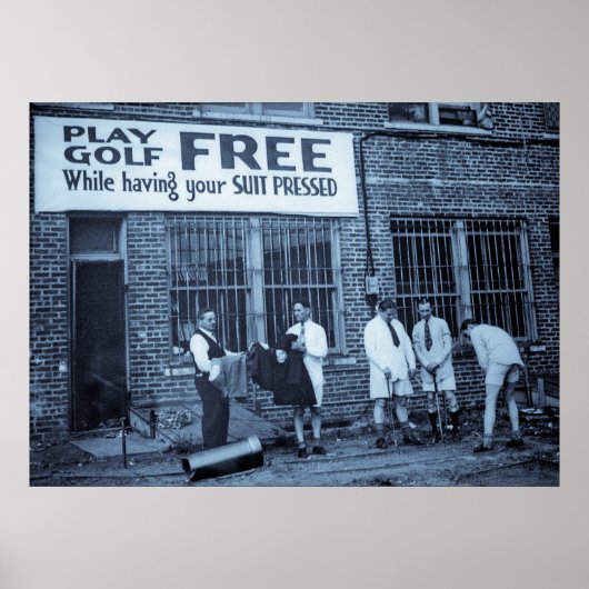 Spielen Sie Golf kostenlos (während Sie Ihren Anzu Poster (Vorne)