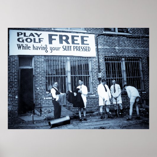 Spielen Sie Golf kostenlos (während Sie Ihren Anzu Poster (Vorne)