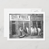 Spielen Sie Golf kostenlos (während Sie Ihren Anzu Postkarte (Vorne/Hinten)