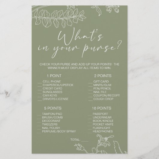 Spielen Sie grüne Blume, was Sie wollen Flyer (Vorne)